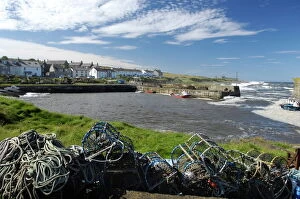 Equipment Collection: Craster harbour, Northumberland, England, United Kingdom, Europe