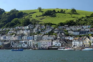 Harbours Pillow Collection: Dartmouth harbour, South Devon, England, United Kingdom, Europe
