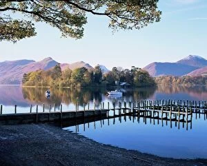 Lakes Fine Art Print Collection: Derwent Water from Keswick, Lake District, Cumbria, England, United Kingdom, Europe