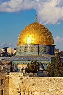 Jewish Collection: Dome of the Rock and the Western Wall, Jerusalem, Israel, Middle East