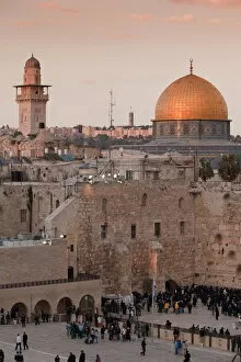 Distance Collection: Dome of the Rock and the Western Wall, Jerusalem, Israel, Middle East