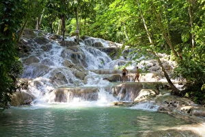 West Indies Collection: Dunns River Falls, Ocho Rios, Jamaica, West Indies, Caribbean, Central America