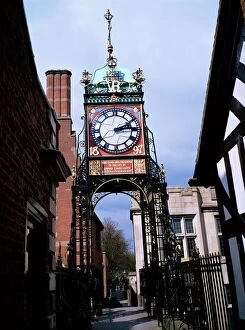Chester Collection: Eastgate clock, Chester, Cheshire, England, United Kingdom, Europe