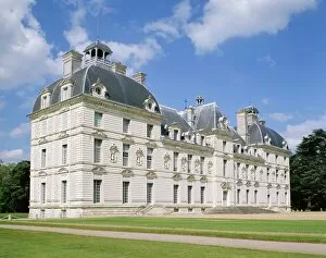 The Loire Valley between Sully-sur-Loire and Chalonnes 9 Canvas Print Collection: Exterior of the Chateau at Cheverny, Centre, France, Europe