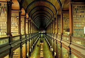 Dublin Canvas Print Collection: Gallery of the Old Library