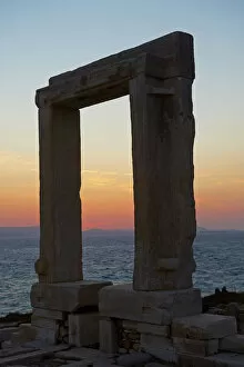 Gateway Collection: Gateway, Temple of Apollo, at the archaeological site, Naxos, Cyclades Islands