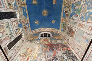 Padua Mouse Mat Collection: Giotto frescoes in the Scrovegni Chapel (Cappella degli Scrovegni), a church in Padua