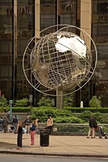 Sculpture Pillow Collection: Globe Sculpture by Brandell outside Trump International Hotel