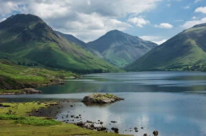 Lakes Canvas Print Collection: Great Gable, and Yewbarrow, Lake Wastwater, Wasdale, Lake District National Park