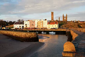 Scot Land Collection: The Harbour at dawn, St Andrews, Fife, Scotland