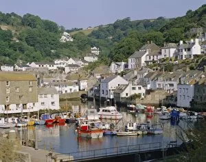 Dock Collection: The harbour and village, Polperro, Cornwall, England, UK