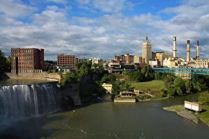 Sky Tower Framed Print Collection: High Falls Area, Rochester, New York State, United States of America, North America