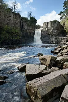 Durham Pillow Collection: High Force in Upper Teesdale, County Durham, England