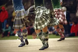 Isle of Skye Pillow Collection: Highland dancing competition, Skye Highland Games, Portree, Isle of Skye