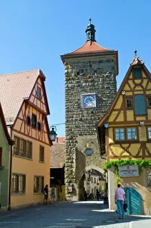 12 May 2008 Tote Bag Collection: The historic town of Rothenburg ob der Tauber, Franconia, Bavaria, Germany, Europe