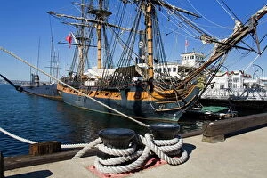 Moored Collection: HMS Surprise at the Maritime Museum, Embarcadero, San Diego, California