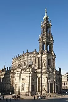 Saxony Collection: The Hofkirche (Church of the Court), Dresden, Saxony, Germany, Europe