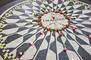 Remembrance Collection: The Imagine Mosaic memorial to John Lennon who lived nearby at the Dakota Building