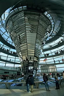 Parliaments Photographic Print Collection: Interior of Reichstag Building