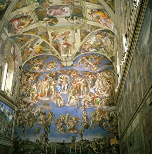 Southern Europe Collection: Interior, Sistine Chapel
