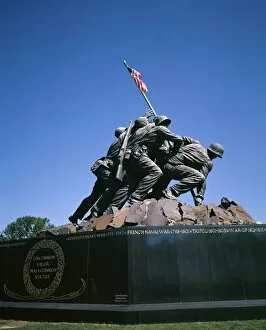 Monuments and landmarks Metal Print Collection: Iwo Jima War Memorial to the U