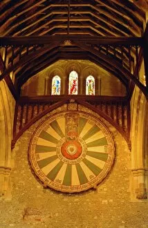 Knight Collection: King Arthurs Round Table hanging in the Great Hall, Winchester, England