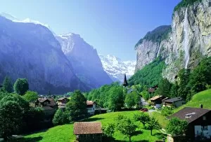 Cliff Collection: Lauterbrunnen and Staubbach Falls