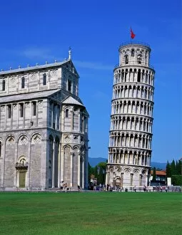 Related Images Metal Print Collection: Leaning Tower of Pisa and the Duomo, Pisa, Tuscany, Italy