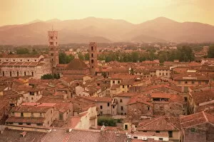 Villages Pillow Collection: Lucca, Tuscany, Italy, Europe