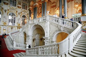 Affluence Collection: The main staircase at the Winter Palace. St. Petersburg, Russia, Europe