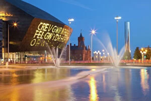 Cardiff Fine Art Print Collection: Millennium Centre, Cardiff Bay, Cardiff, South Wales, Wales, United Kingdom, Europe