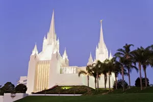 Temples Collection: Mormon Temple in La Jolla, San Diego County, California, United States of America
