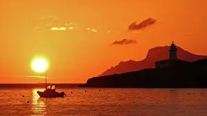 Calm Scene Collection: Morning mood at the Lighthouse of Alcanada, Alcudia, Majorca, Balearic Islands, Spain