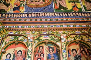 Hope Collection: Murals in the beautifully painted Inner Sanctuary of the Christian Church of Ura Kedane Meheriet