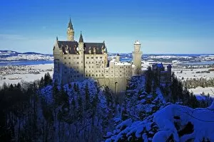 Cultural festivals and traditions Metal Print Collection: Neuschwanstein Castle near Schwangau, Allgau, Bavaria, Germany, Europe