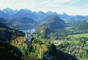 Related Images Premium Framed Print Collection: Neuschwanstein and Hohenschwangau castles