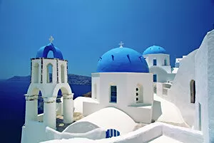 16 Apr 2020 Poster Print Collection: Oia in spring, Santorini, Cyclades, Greek Islands, Greece, Europe