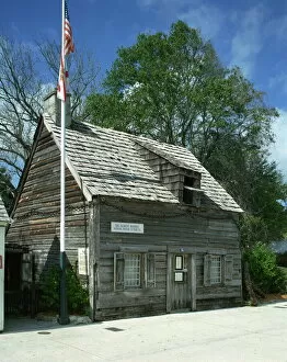 Related Images Collection: Oldest wooden school house in the country, St. Augustine, Florida, United States of America