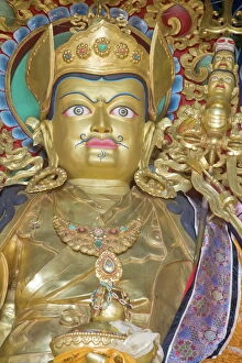 Cultural traditions Framed Print Collection: Padmasambhava statue, Kathok Wodsallin Gompa, Yuksom (Yuksam), Sikkim, India, Asia