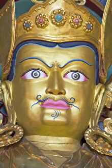 Full Frame Collection: Padmasambhava statue, Kathok Wodsallin Gompa, Yuksom (Yuksam), Sikkim, India, Asia