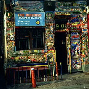 7 Jan 2000 Postcard Collection: Painted walls of the Bulldog Coffee Shop in Amsterdam