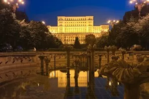 Palaces Collection: Palace of Parliament, former Ceausescu Palace, Bucharest, Romania, Europe