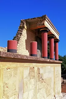 Ancient civilizations Collection: Palace ruins at the Minoan archaeological site