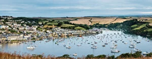 Related Images Framed Print Collection: Panoramic view of Salcombe from East Portlemouth, East Portlemouth, Devon, England