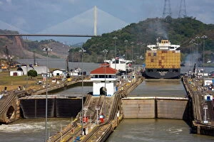Related Images Framed Print Collection: Pedro Miguel Locks, Panama Canal, Panama, Central America