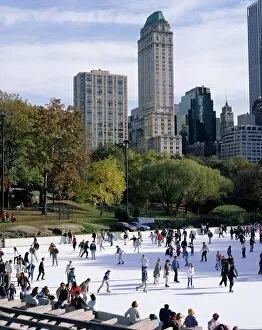 Related Images Collection: People skating in Central Park
