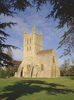 Worcester Collection: Pershore Abbey and Parish church, Pershore, Hereford & Worcester, England, UK, Europe
