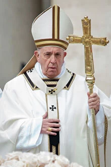 Males Collection: Pope Francis presides over Easter Holy Mass in St. Peters Square at the Vatican