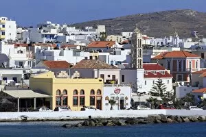 Waterfronts Collection: Port of Hora, Tinos Island, Cyclades, Greek Islands, Greece, Europe