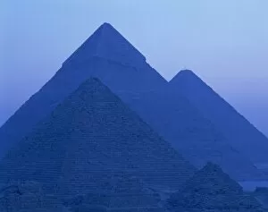 Giza Premium Framed Print Collection: Pyramids at Giza, UNESCO World Heritage Site, Cairo, Egypt, North Africa, Africa